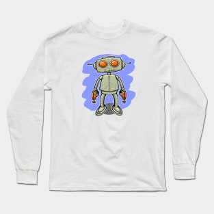 Retro Bot Long Sleeve T-Shirt